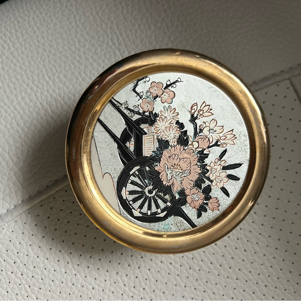 4/$100 Floral Gold jewelry trinket organizer